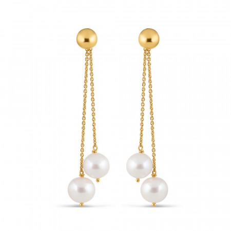 22ct Gold Pearl Drop Earring