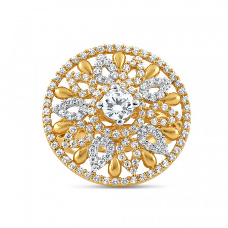 22ct Gold CZ Ring for Bridal