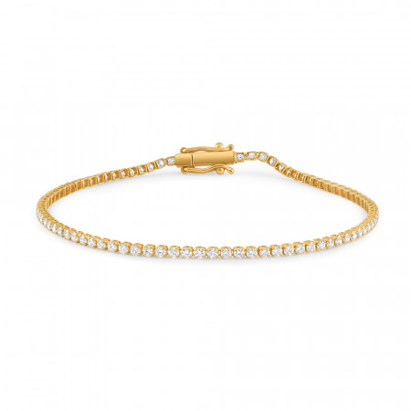 18ct Yellow Gold Ladies Bracelets With Diamond Stones