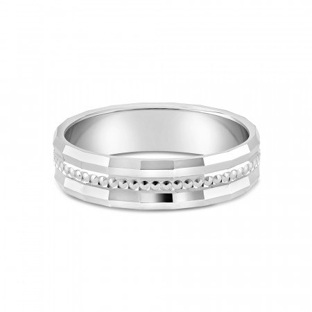 Men's Platinum Wedding Band Ring | Size O | 5 mm