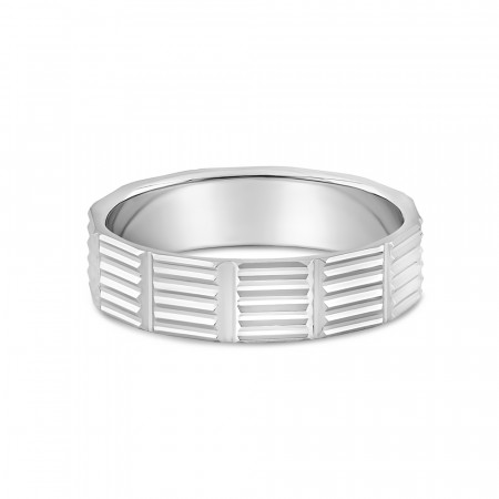 Platinum Unisex Wedding Band Ring | Size O | 5 mm