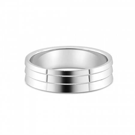 Platinum Women's Wedding Band Ring | Size N | 5 mm