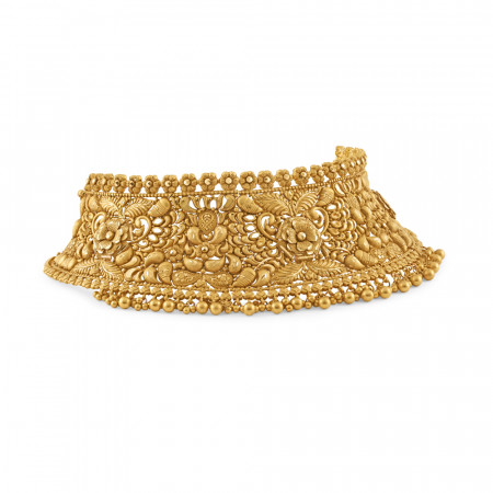 22ct Gold Necklace with Pearl | Rosettes Collection