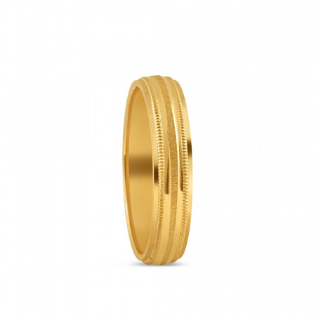 22ct Gold Unisex Band | Size M | 4mm