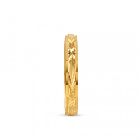 22ct Gold Fancy Ladies Ring | M Size | 2.5mm