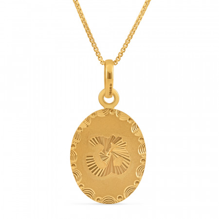 22ct Gold Two in One Ganesh and OM Pendant | 19 mm