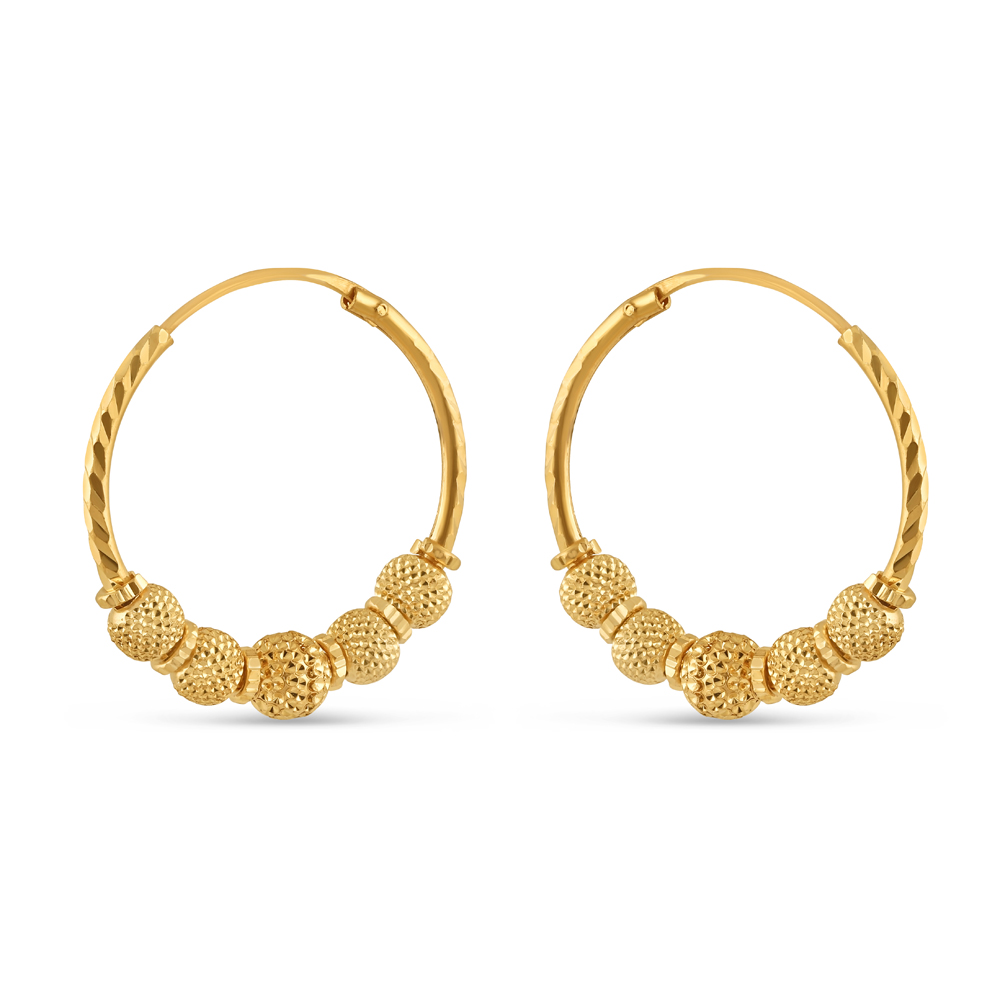 Shining Diva Fashion 18k Rose Gold Plated Latest Fancy Stylish Copper  Zircon Bali Earrings for Women