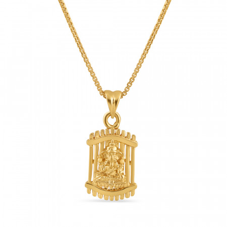 22ct Gold Ganesh Pendant| 12.5 mm