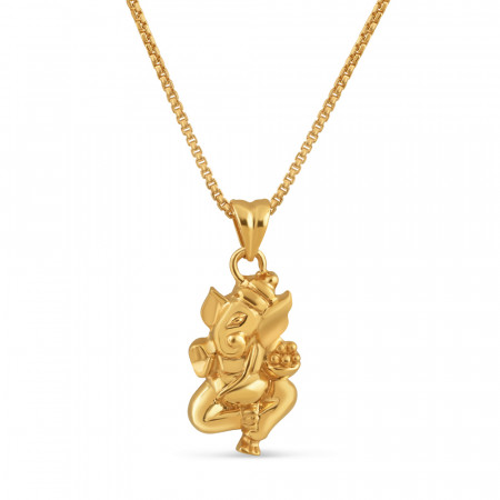 22ct Gold Ganesh Pendant | 1 Inches