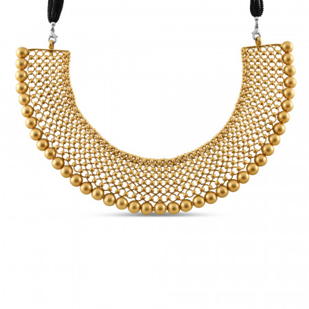 22ct Gold Choker Necklace | Antique Matte Finsih