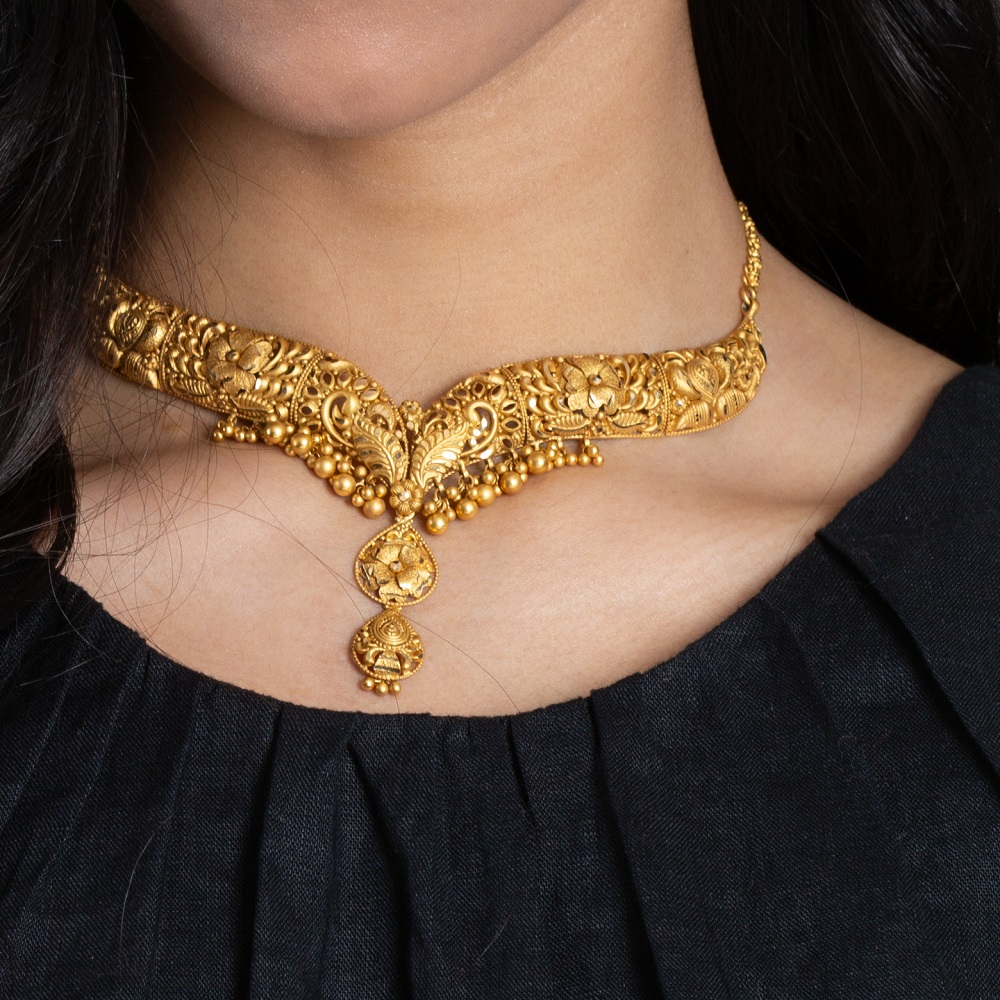 Womens gold choker chain new arrivals