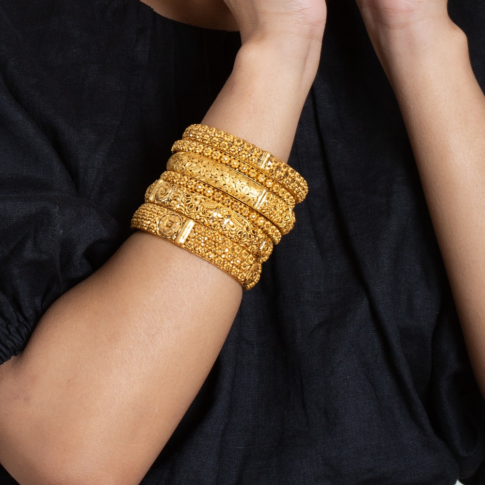 Shop online 22ct Gold Bridal Kada Bangle Size 2.5