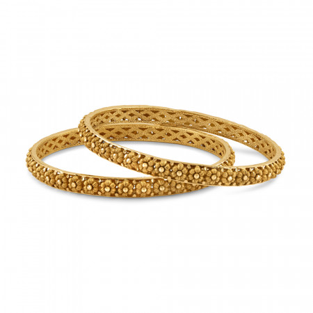 22ct Gold Bridal Bangle for Ladies | Rosettes Collection | 2.4