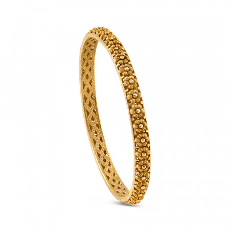 22ct Gold Bridal Bangle for Ladies | Rosettes Collection | 2.4