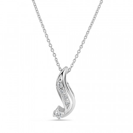 18ct Pendant White gold pendant with Diamond