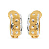 22ct Gold Ladies Hoop Earring | Rhodium Finish