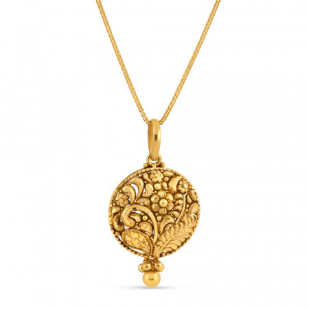 22ct Gold Ladies Antique Pendant | Rosettes Collection