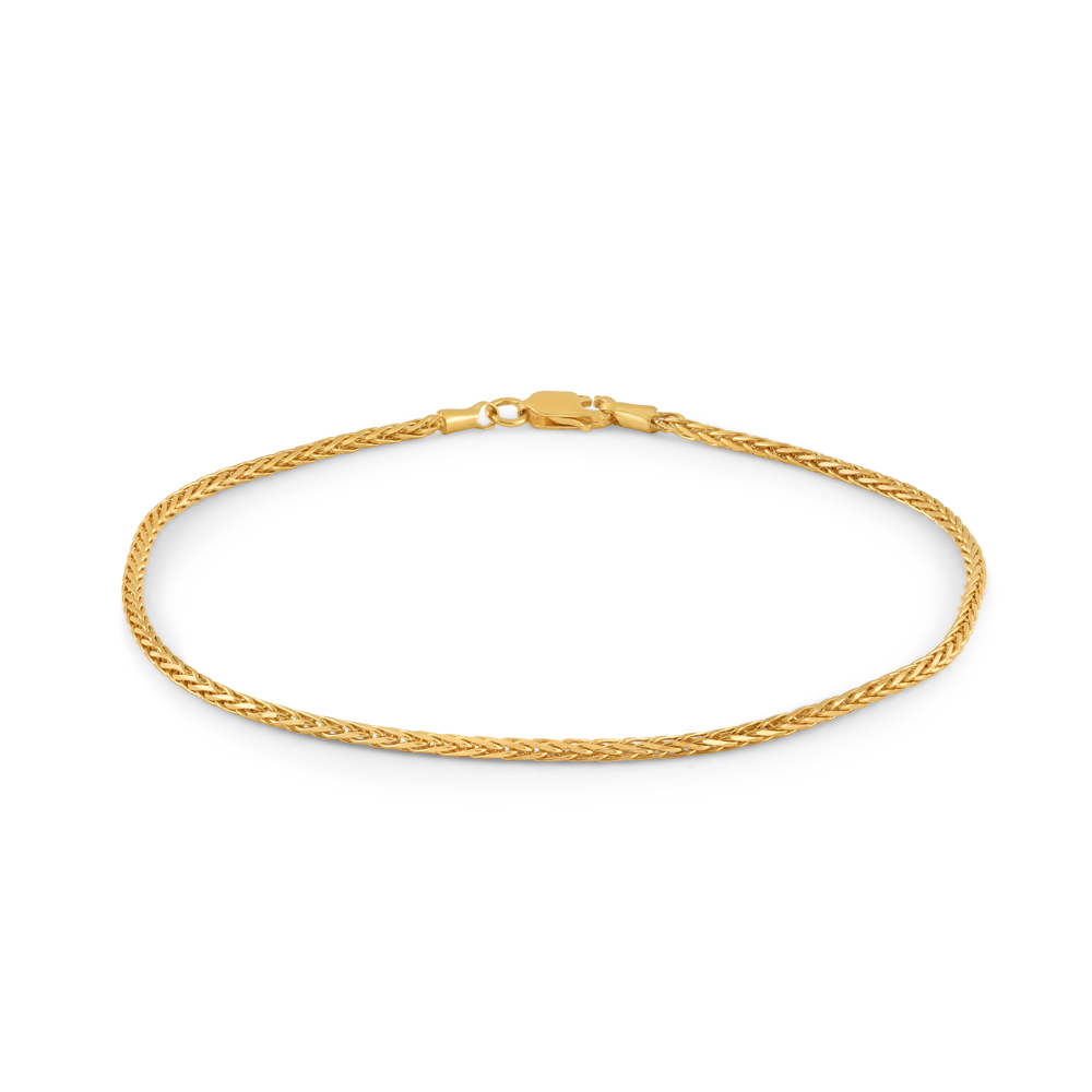 22ct Yellow Gold Anklet for Ladies | 10 Inches | PureJewels UK