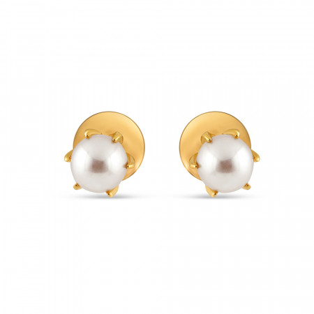22ct Gold Pearl Stud Earring for Ladies | 4mm
