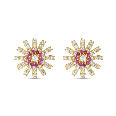 22ct Gold Fancy CZ Stud Earring for Ladies 22ct Gold Fancy CZ Stud Earring for Ladies