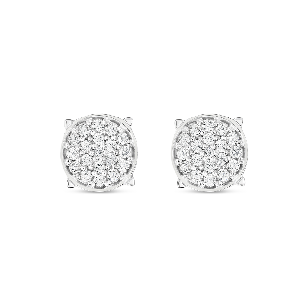 Rose Gold Plated Cz Contemporary Stud Earring For Women