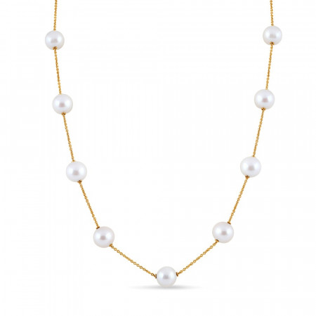 22ct Gold Pearl Mala Necklace | 22 Inches