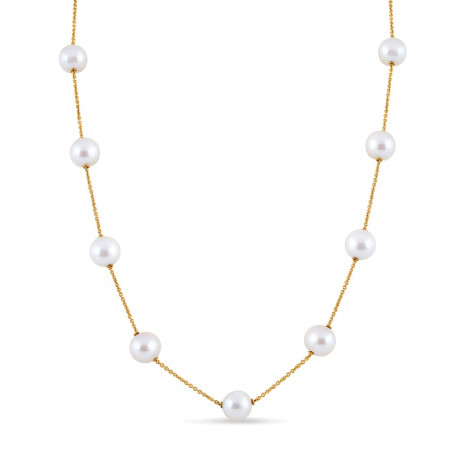 22ct Gold Pearl Mala Necklace | 22 Inches