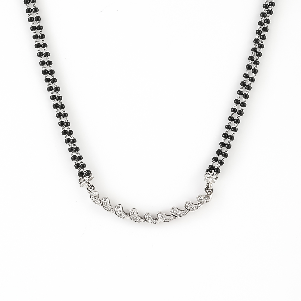Diamond mangalsutra with gold chain on sale