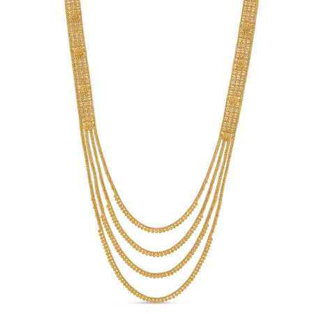 Traditional Jali Filigree Necklace in 22ct Gold Traditional Jali Filigree Necklace in 22ct Gold