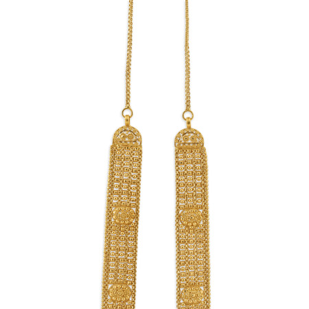 Traditional Jali Filigree Necklace in 22ct Gold Traditional Jali Filigree Necklace in 22ct Gold