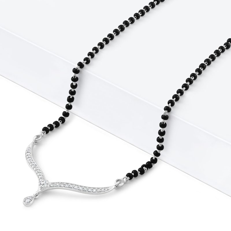 Diamond mangalsutras sales