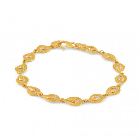 22ct Gold Ladies Fancy Bracelet | 6.5 Inches