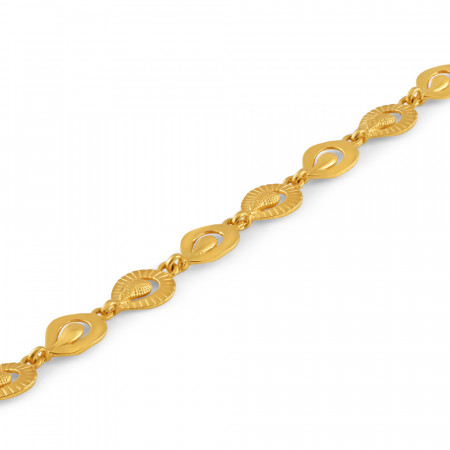22ct Gold Ladies Fancy Bracelet | 6.5 Inches