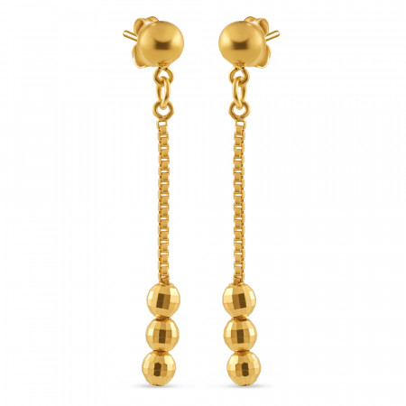 22ct Gold Drop Earring For Ladies