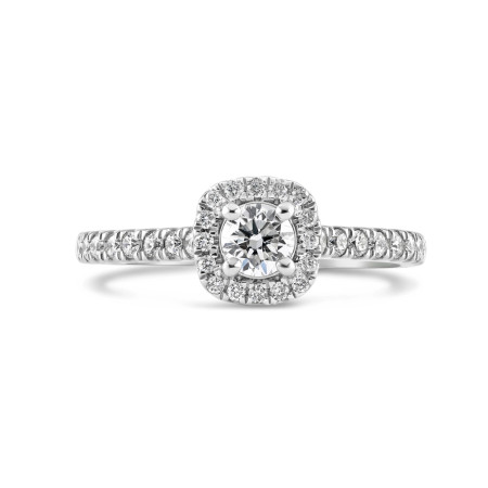 Platinum Ring with Diamond