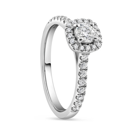 Platinum Ring with Diamond