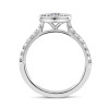 Platinum Engagement Ring with Diamonds