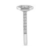 Platinum Engagement Ring with Diamonds