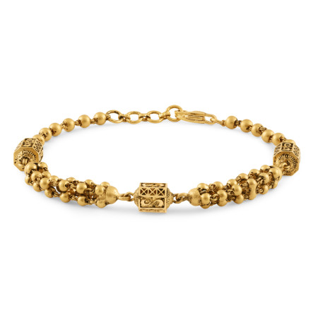 Rosettes Collection 22ct Gold Bracelets | 7.5 Inches
