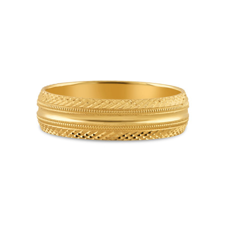 22 carat Yellow Gold Band | Size P | 5mm