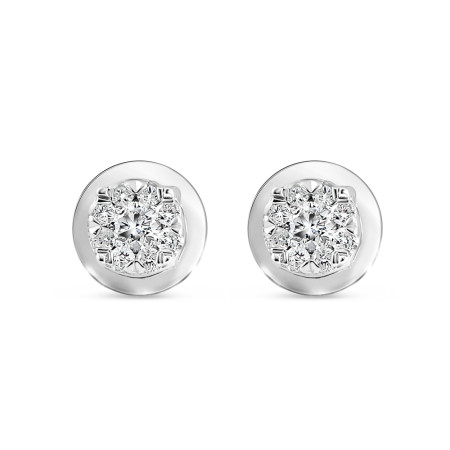 18ct White Gold Earring with Diamonds