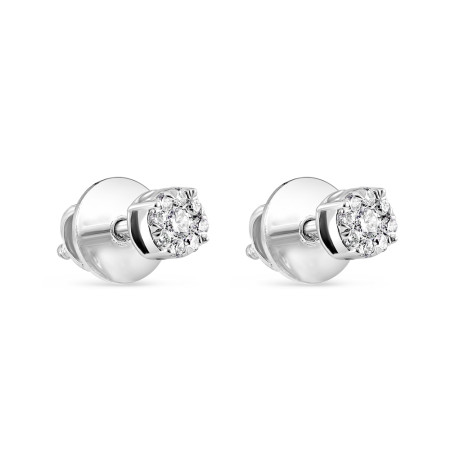 18ct White Gold Earring with Diamonds