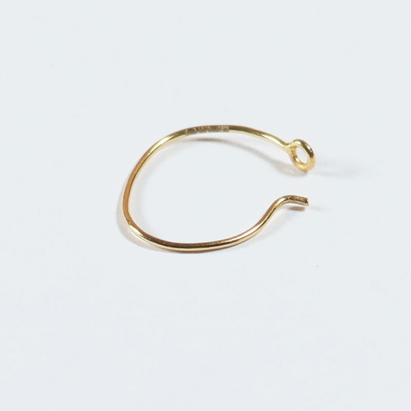 Plain Ladies Nose Ring in 22ct gold for daily wear