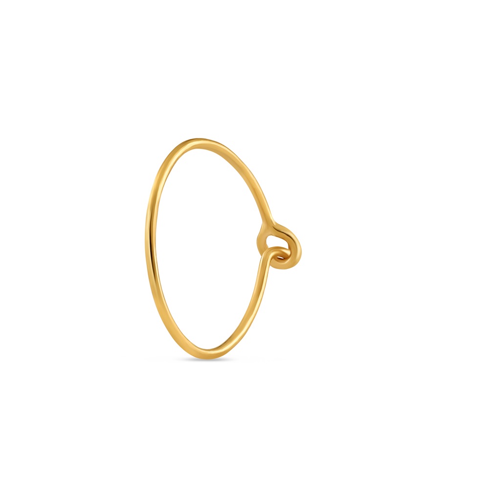 Plain Ladies Nose Ring in 22ct gold for daily wear