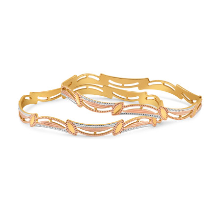 22ct Gold Fancy Gold Bangle | 2.4 Size