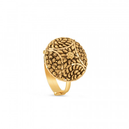 22ct Gold Ladies Ring with Antique finish