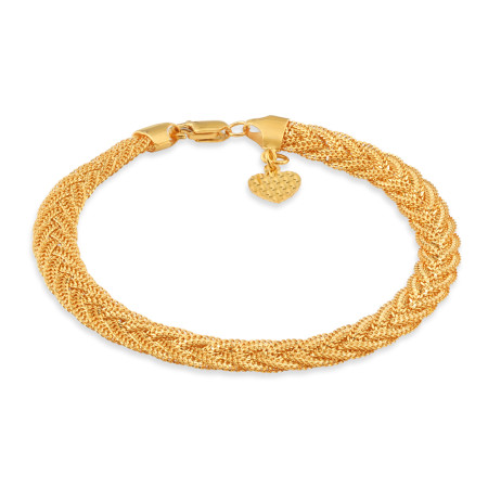 22ct Gold Knitted Bracelet | 7 Inches