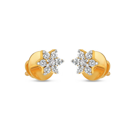 22ct Gold Studs with CZ Stones