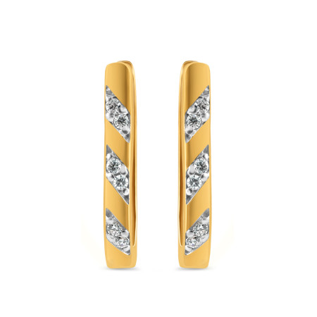 22ct Gold Bali Earring | With CZ Stones