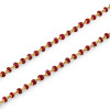 22ct Gold Mala with Natural Rubies | 20 Inches